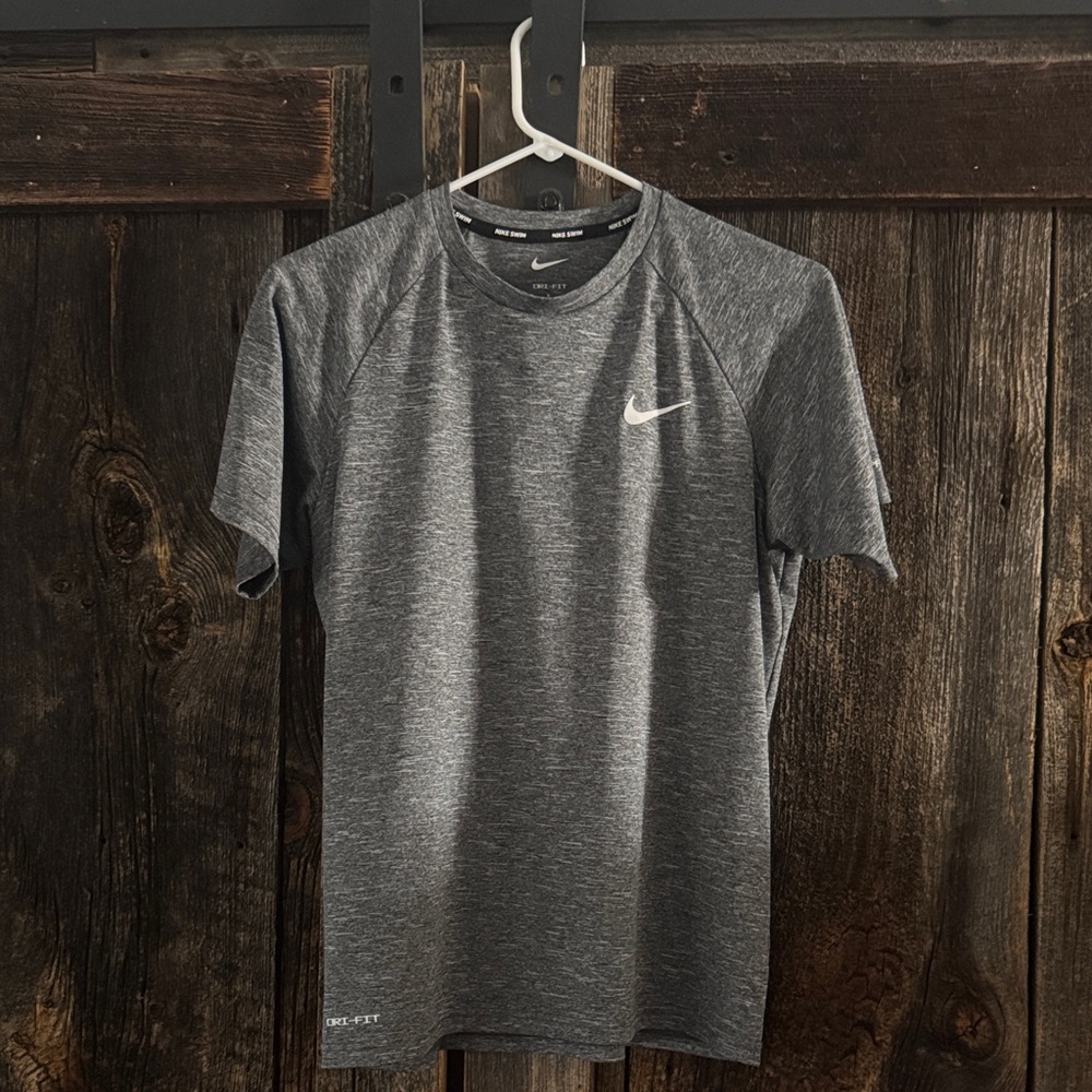 Nike Men's Heather Gray Dri-FIT Tee